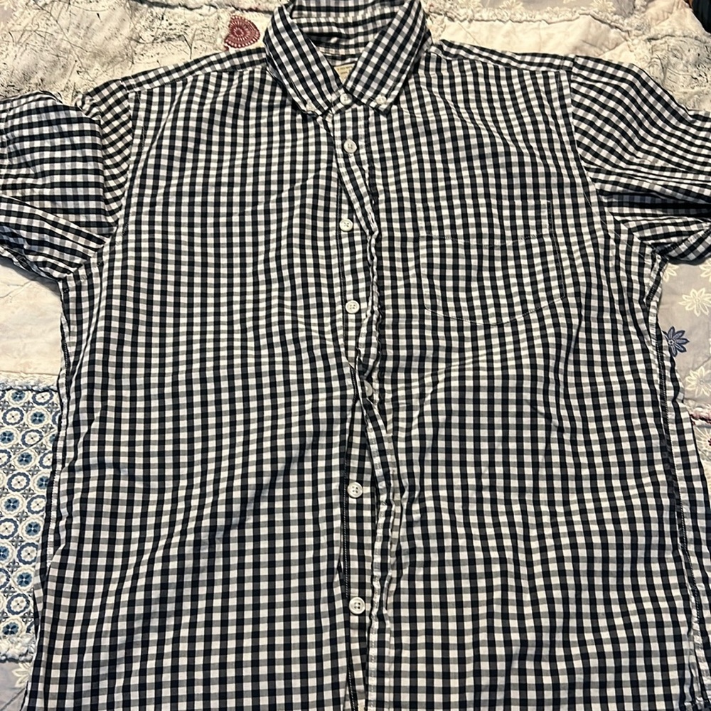 J. Crew cotton button down short shirt